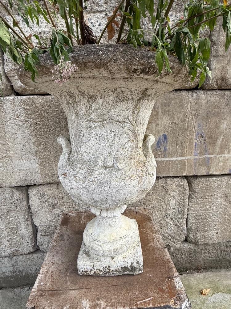 Series of 6 large garden vases, mid-20th century 