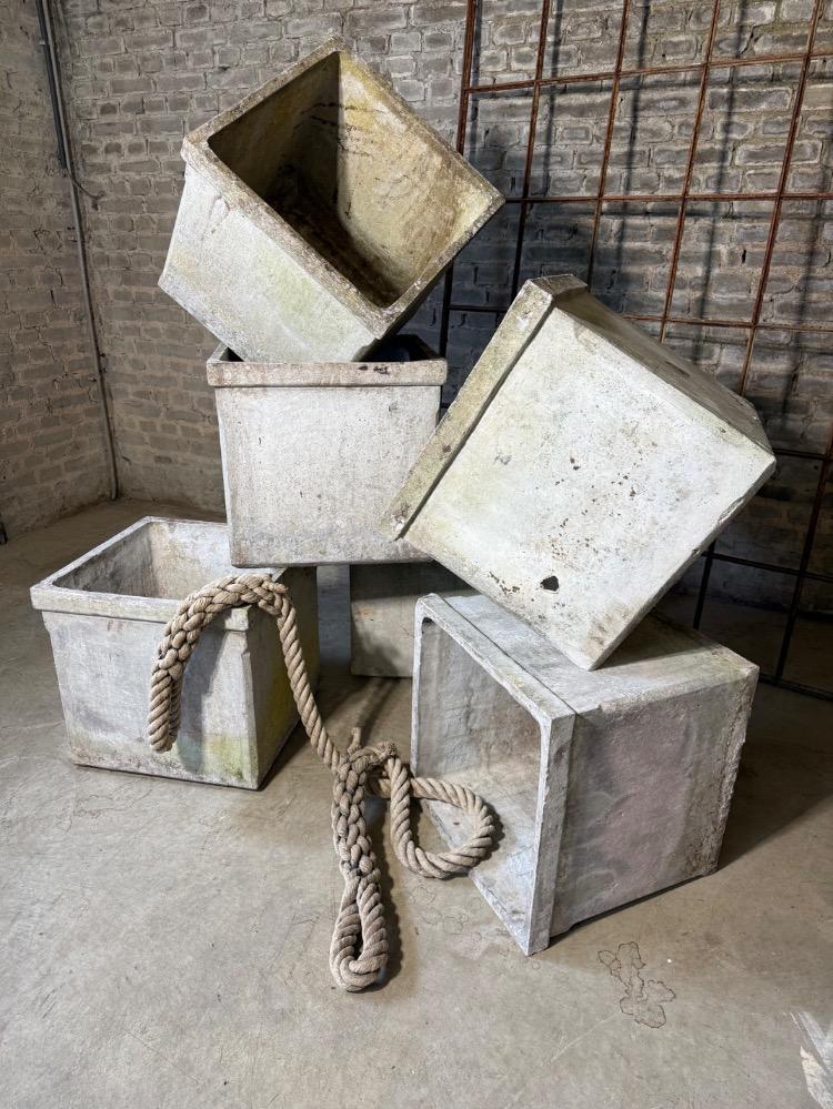 SERIES OF 6 PLANTERS, 20TH CENTURY