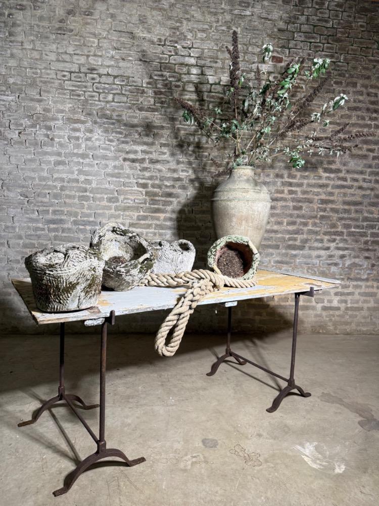 SERIES OF CONCRETE PLANTER PLANTS, EARLY 20TH CENTURY