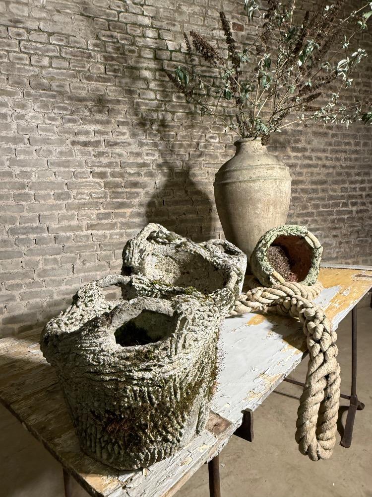 SERIES OF CONCRETE PLANTER PLANTS, EARLY 20TH CENTURY