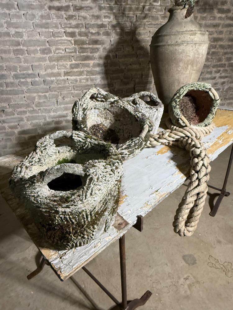 SERIES OF CONCRETE PLANTER PLANTS, EARLY 20TH CENTURY