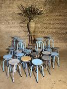 SET OF 25 ACADEMY STOOLS, MID-20TH CENTURY