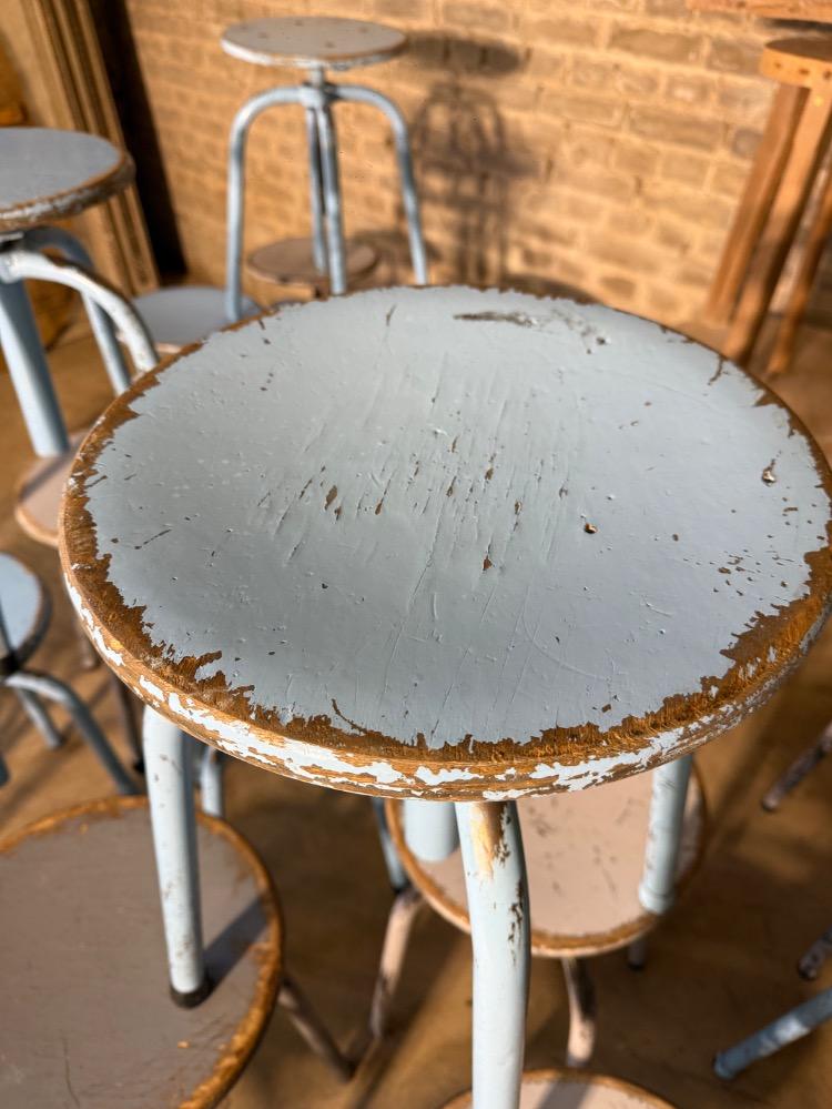 SET OF 25 ACADEMY STOOLS, MID-20TH CENTURY