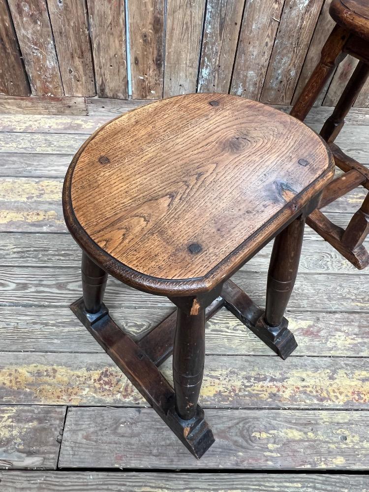 Set of 3 stools, 19th century 