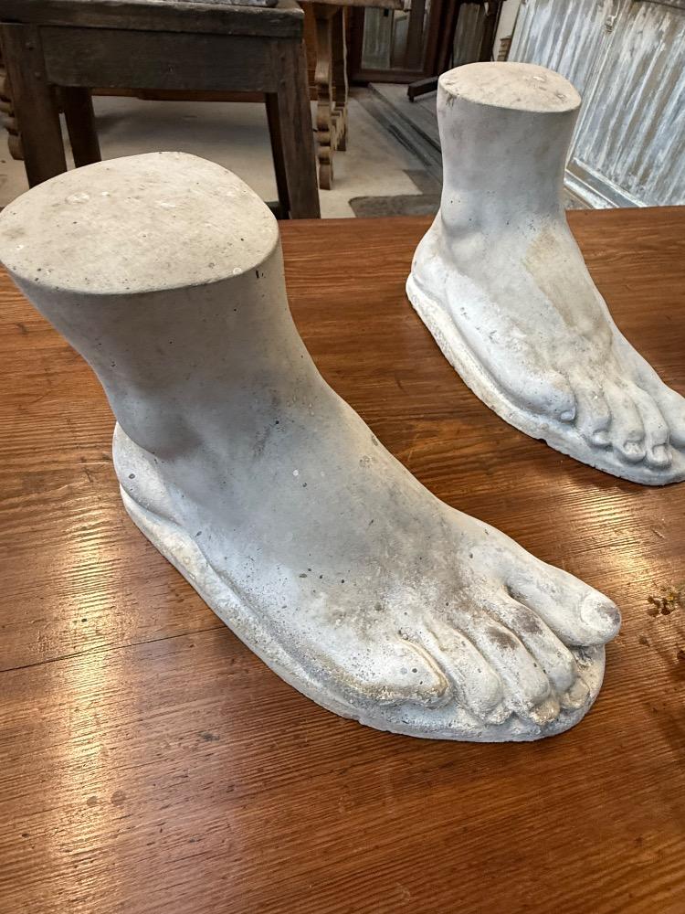 SET OF 4 ACADEMIC FEET, MID-20th CENTURY