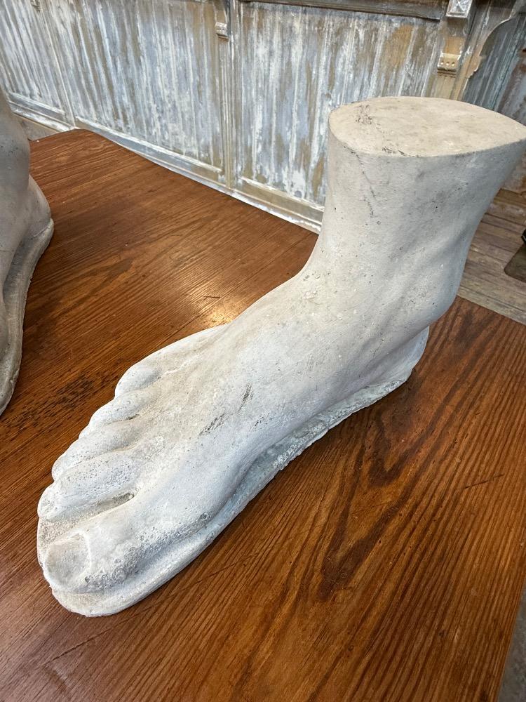 SET OF 4 ACADEMIC FEET, MID-20th CENTURY