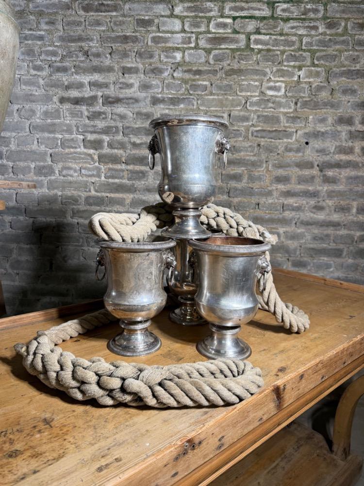 SET OF 4 CHAMPAGNE BUCKETS, EARLY 20TH CENTURY