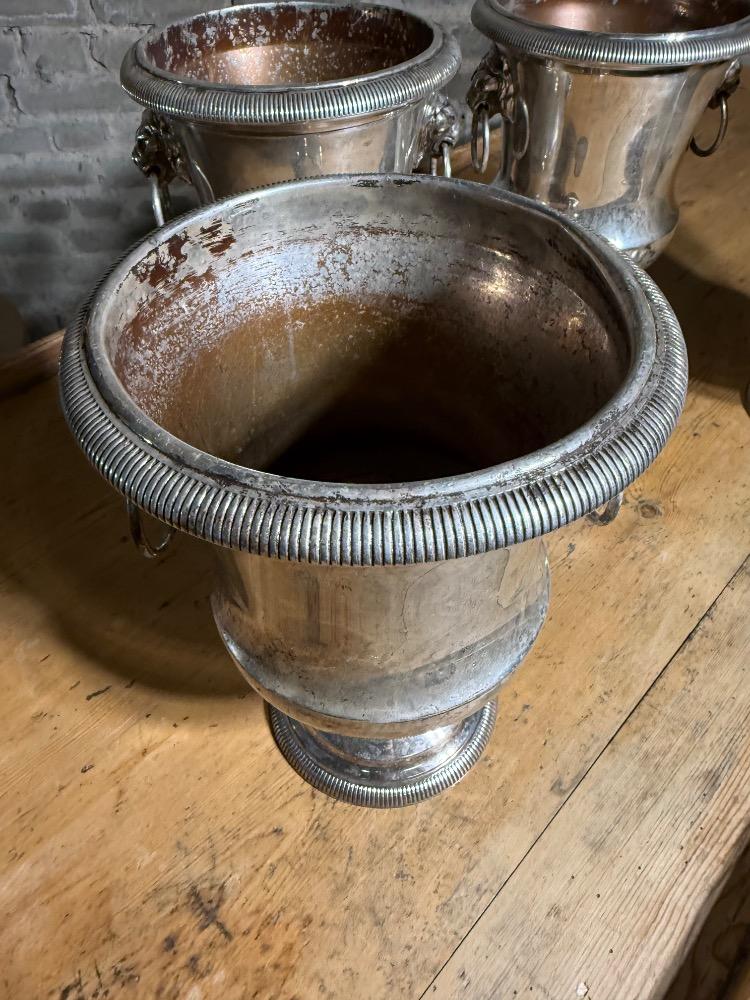 SET OF 4 CHAMPAGNE BUCKETS, EARLY 20TH CENTURY