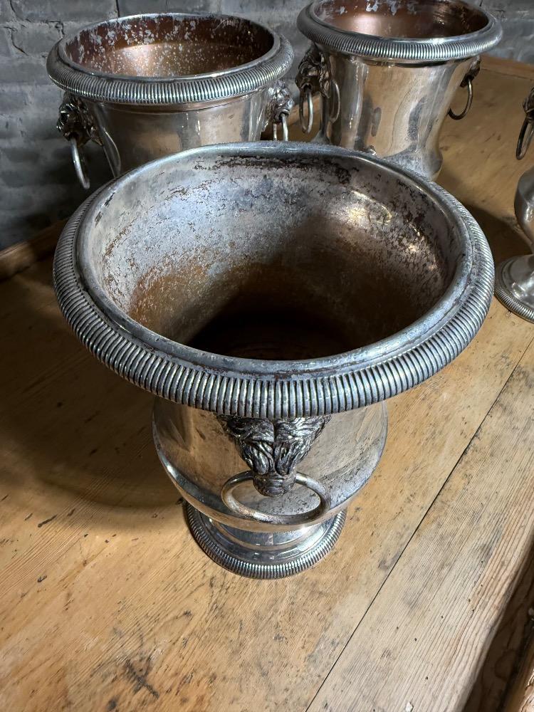 SET OF 4 CHAMPAGNE BUCKETS, EARLY 20TH CENTURY