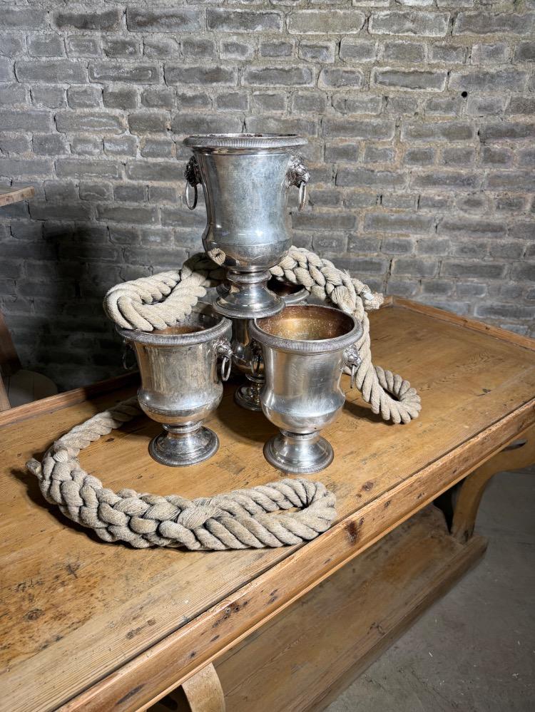 SET OF 4 CHAMPAGNE BUCKETS, EARLY 20TH CENTURY