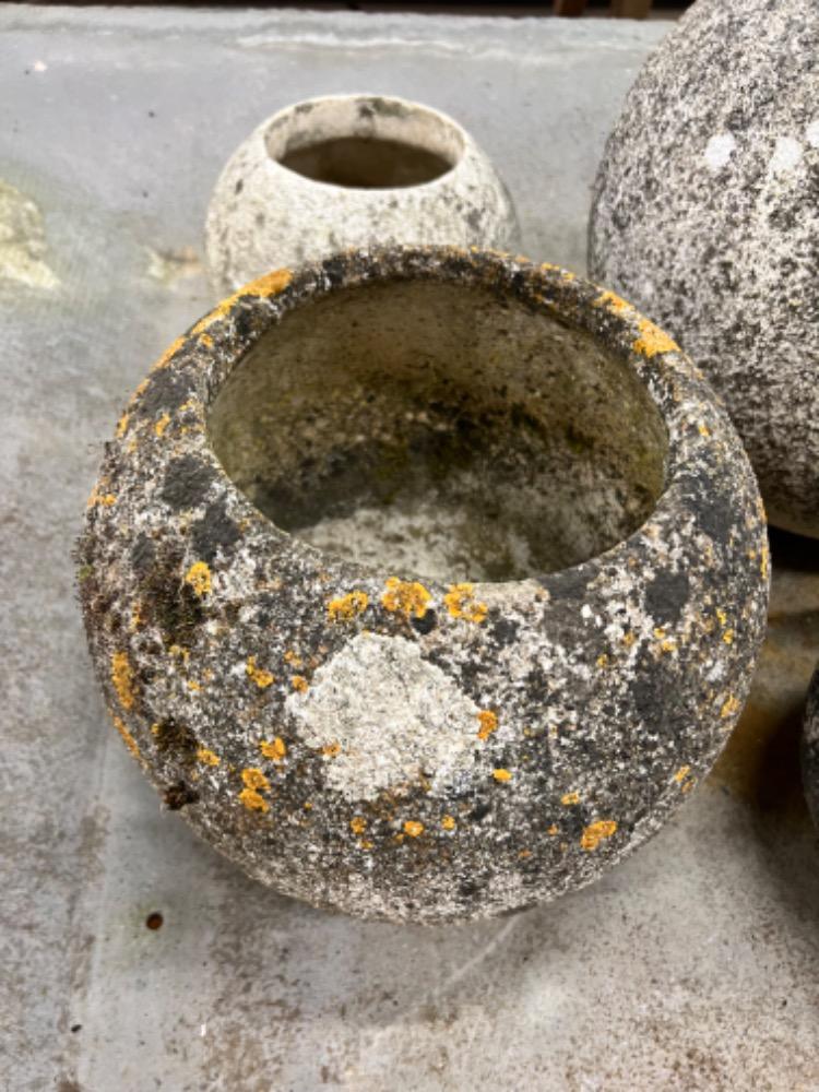 Set of 4 planters for garden, mid-20th century