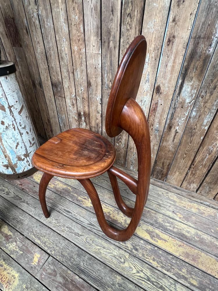 Set of 4 organic chairs L & P Giacomuzzi, 20th century 