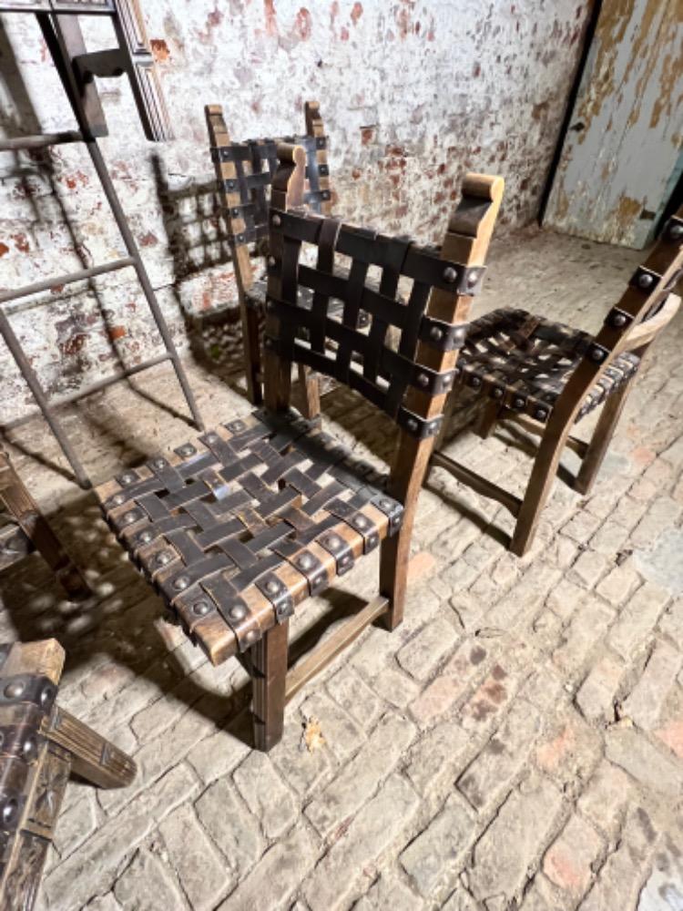 Set of 6 chairs, mid-20th century