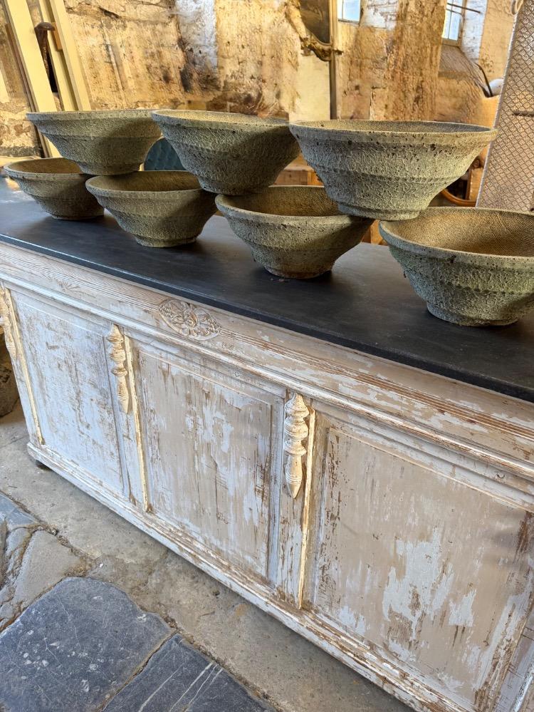 SET OF 7 PLANTERS, MID-20TH CENTURY