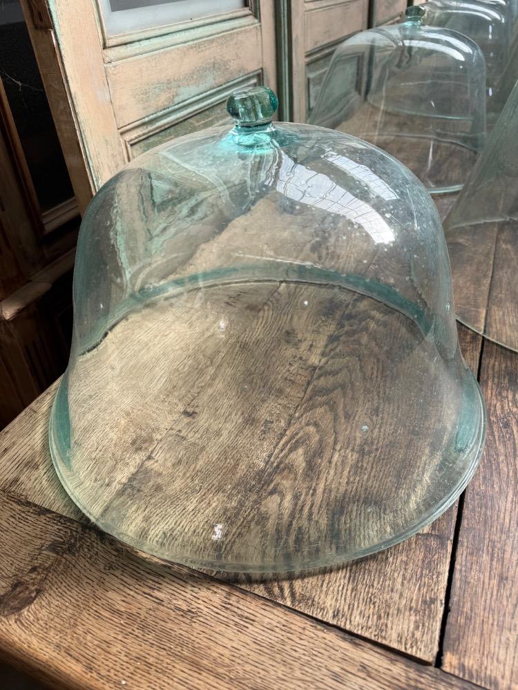 SET OF 9 GLASS GARDEN CLOCHES, LATE 19TH CENTURY
