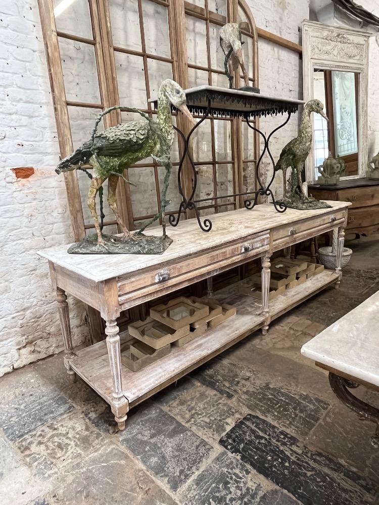 Set of concrete birds, early 20th century 