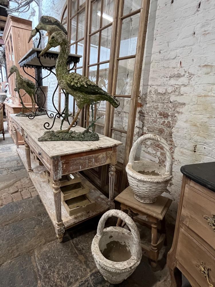 Set of concrete birds, early 20th century 