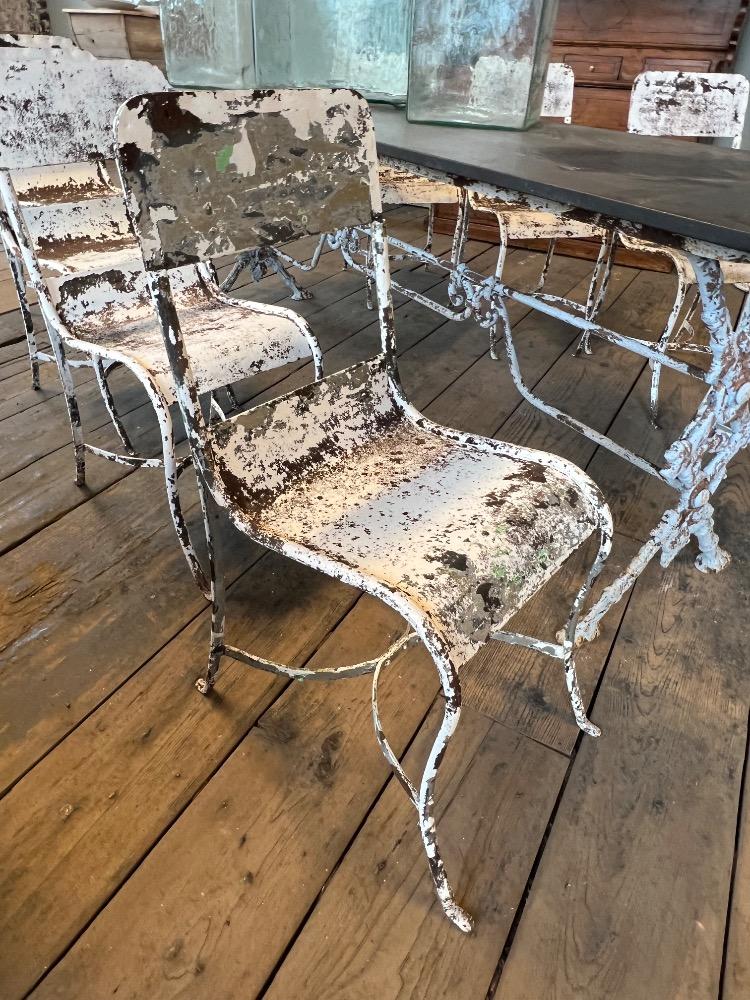 Set of garden chairs, early 20th century 