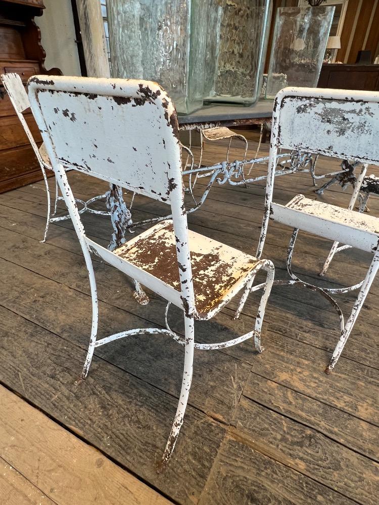 Set of garden chairs, early 20th century 