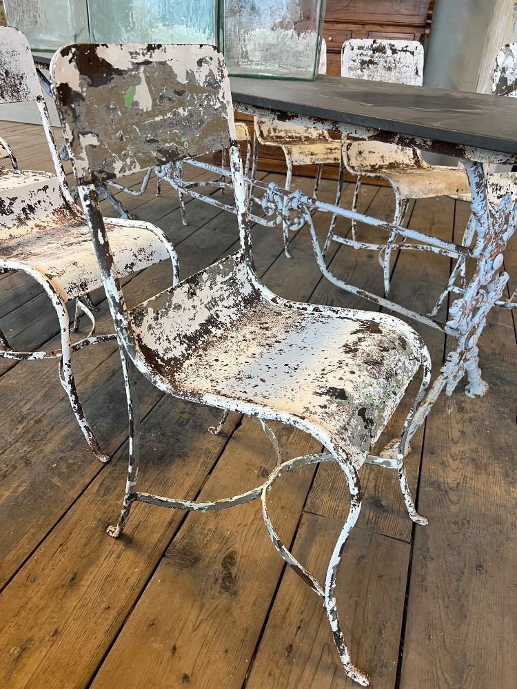 Set of garden chairs, early 20th century 