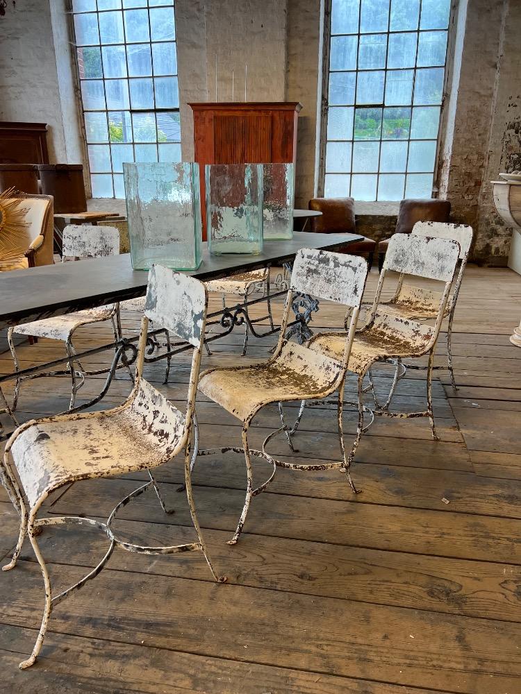 Set of garden chairs, early 20th century 
