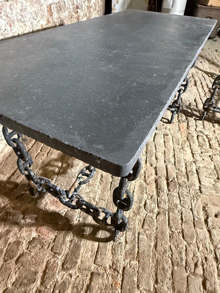 SET OF TWO BRUTALIST TABLES, 20th CENTURY 