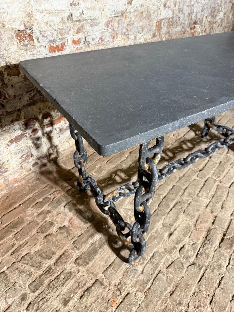 SET OF TWO BRUTALIST TABLES, 20th CENTURY 