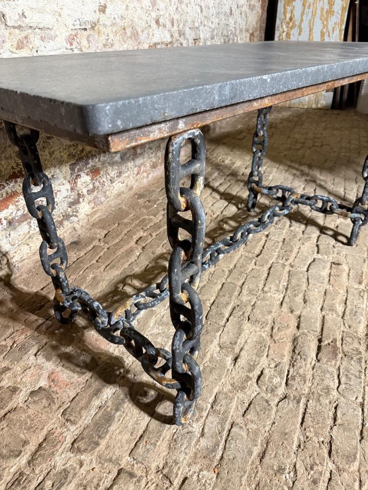 SET OF TWO BRUTALIST TABLES, 20th CENTURY 