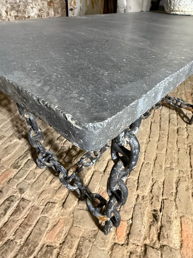 SET OF TWO BRUTALIST TABLES, 20th CENTURY 