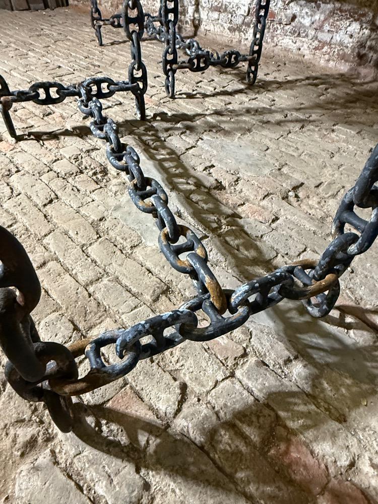 SET OF TWO BRUTALIST TABLES, 20th CENTURY 