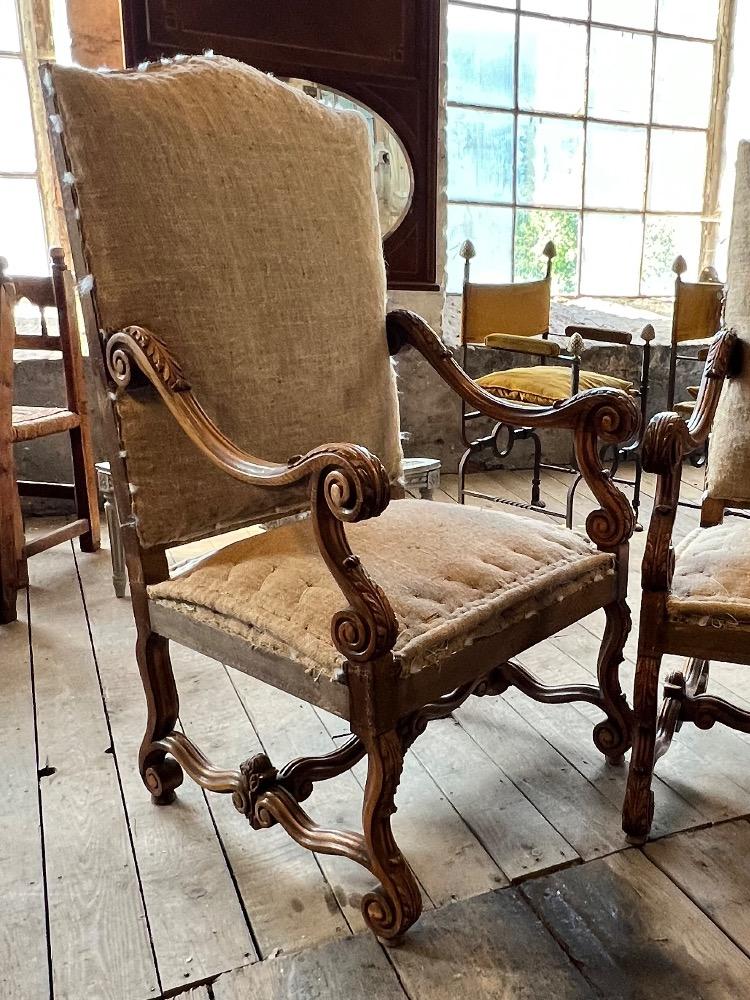 Sheep bone armchairs, early 20th century