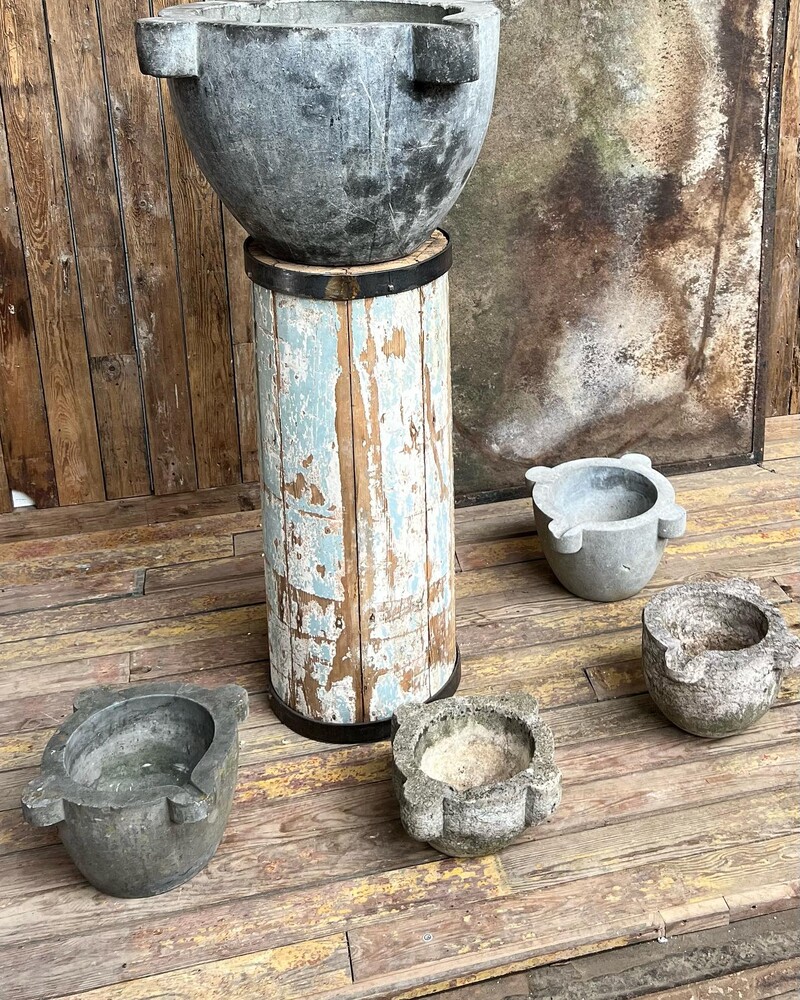 Stone mortars 19th century