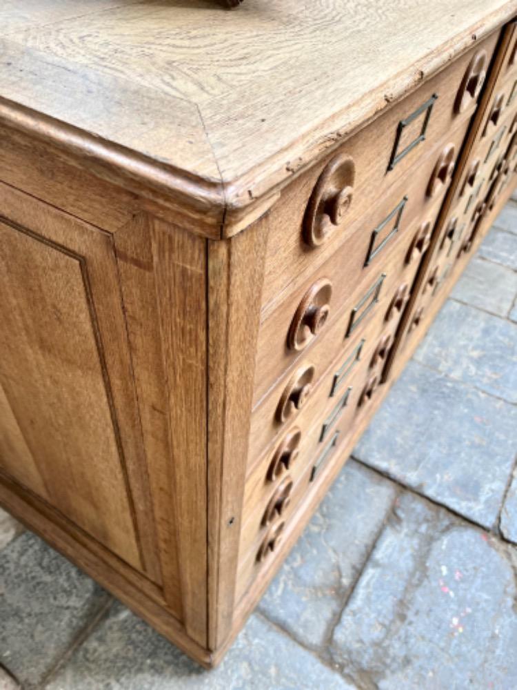 Superb haberdashery furniture, drawers with special closing system