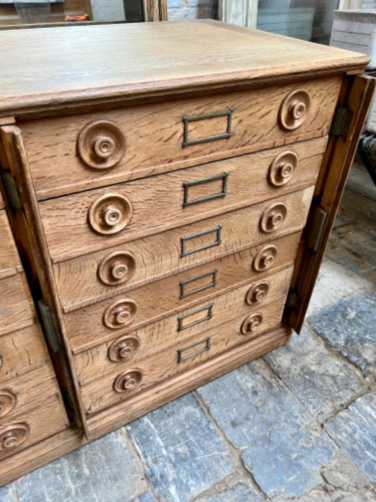Superb haberdashery furniture, drawers with special closing system