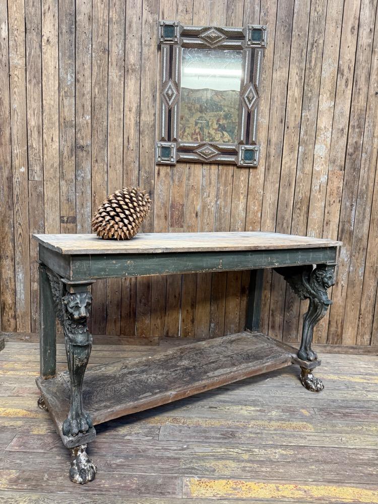 SWEDISH CONSOLE TABLE, MID-19TH CENTURY