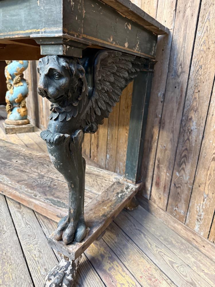SWEDISH CONSOLE TABLE, MID-19TH CENTURY