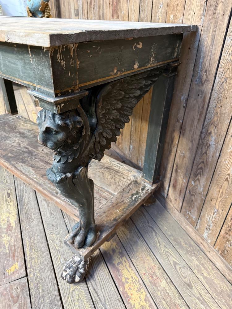 SWEDISH CONSOLE TABLE, MID-19TH CENTURY
