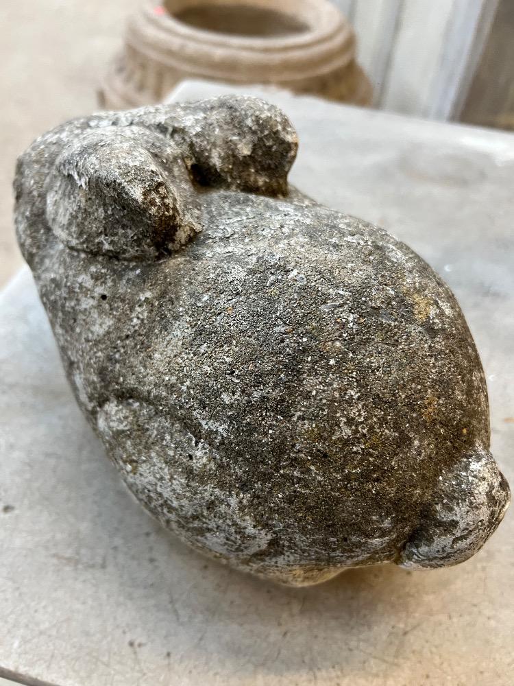 Two concrete rabbits, mid-20th century 