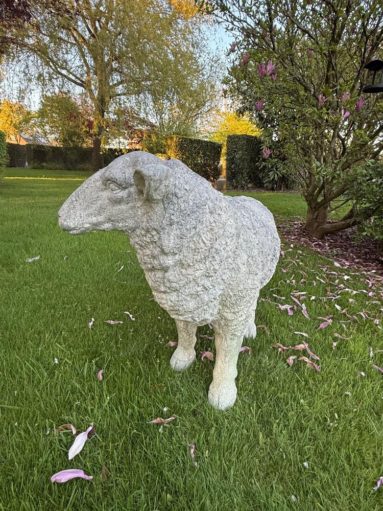 TWO ORNAMENTAL SHEEP, MID-20TH CENTURY