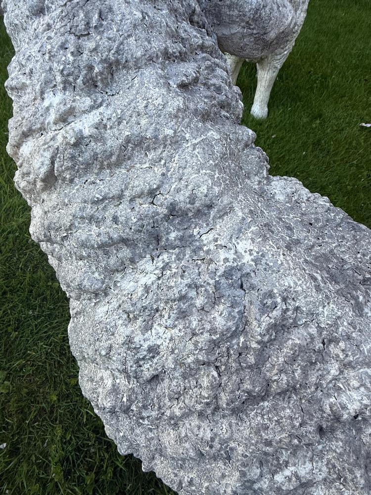 TWO ORNAMENTAL SHEEP, MID-20TH CENTURY