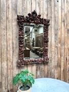Vine wood mirror, early 20th century