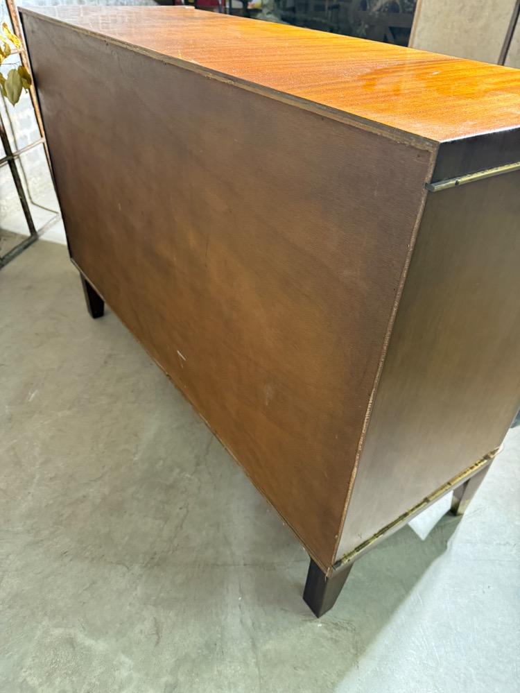 WALNUT CHEST BY DE COENE, MID-20TH CENTURY