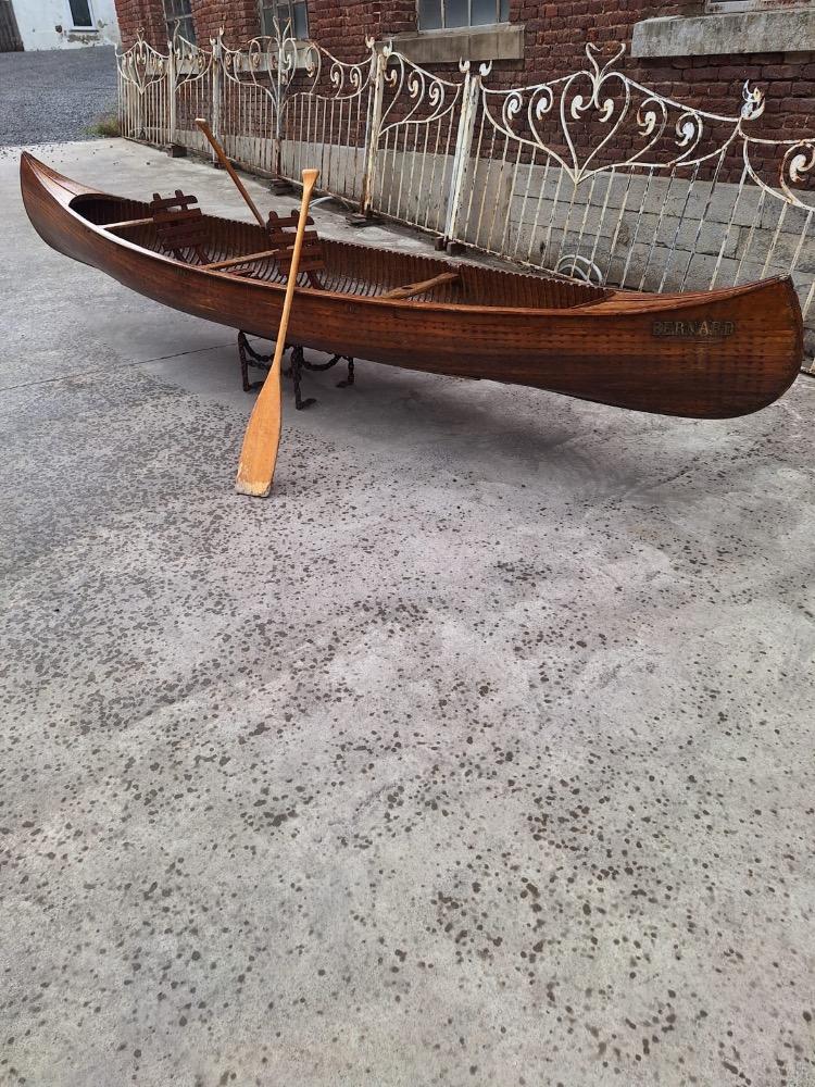 Wooden canoe, early 20th century 
