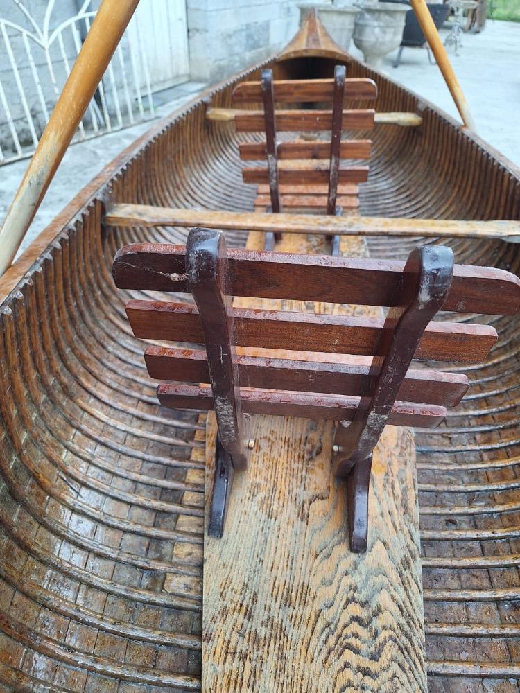 Wooden canoe, early 20th century 