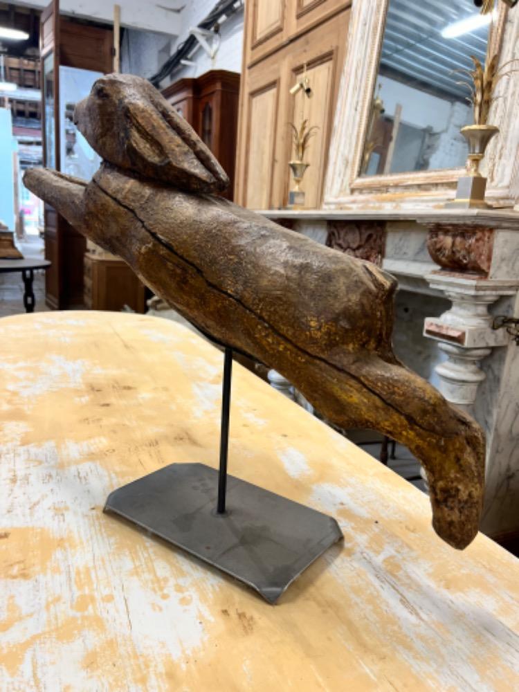 Wooden hare, mid-20th century