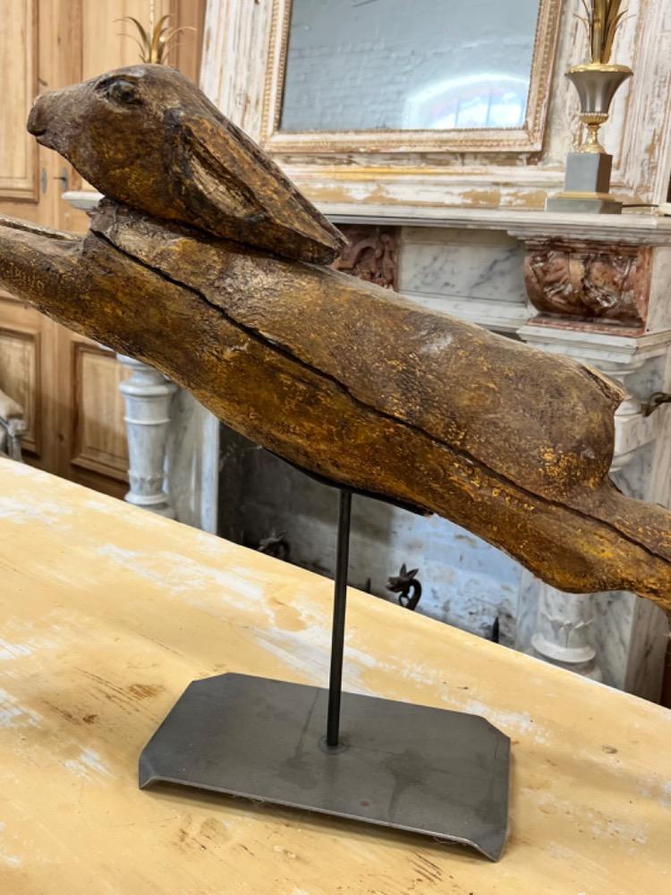 Wooden hare, mid-20th century