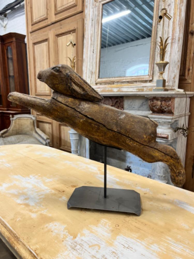 Wooden hare, mid-20th century