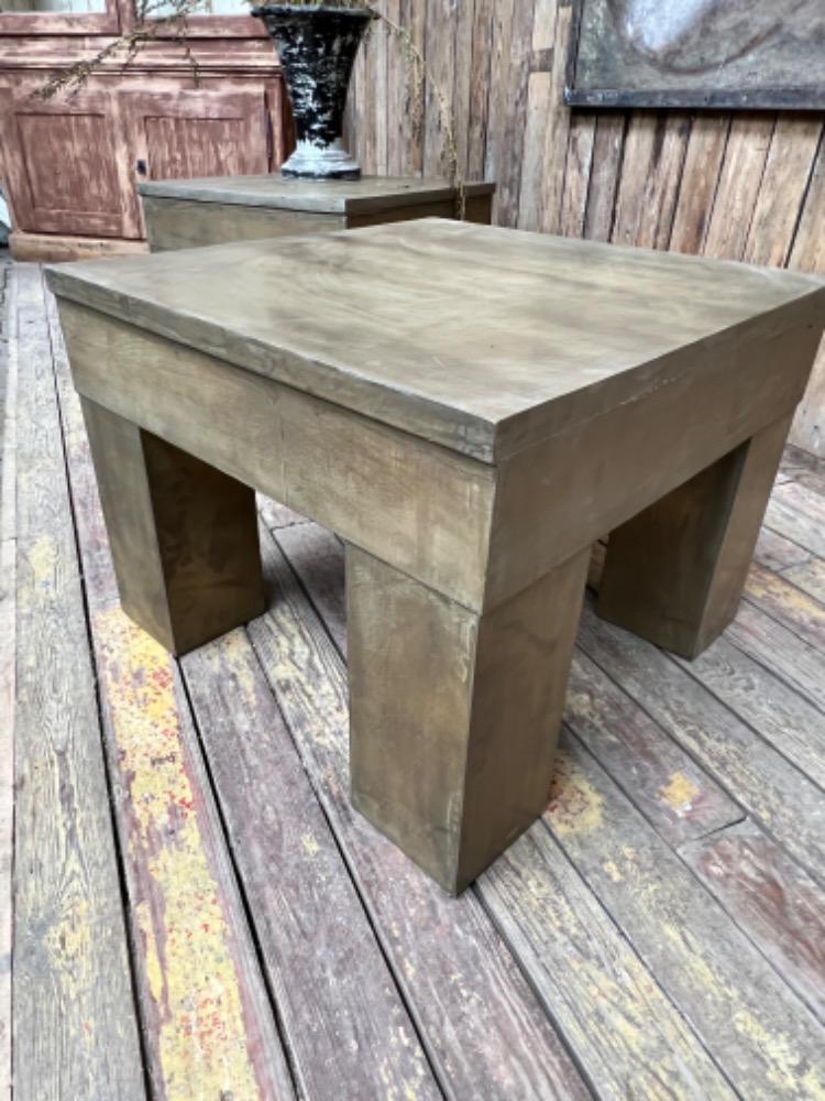 Wooden side tables, 20th century