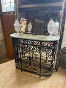 WROUGHT IRON CONSOLE, MID-20th CENTURY